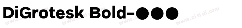 DiGrotesk Bold字体转换